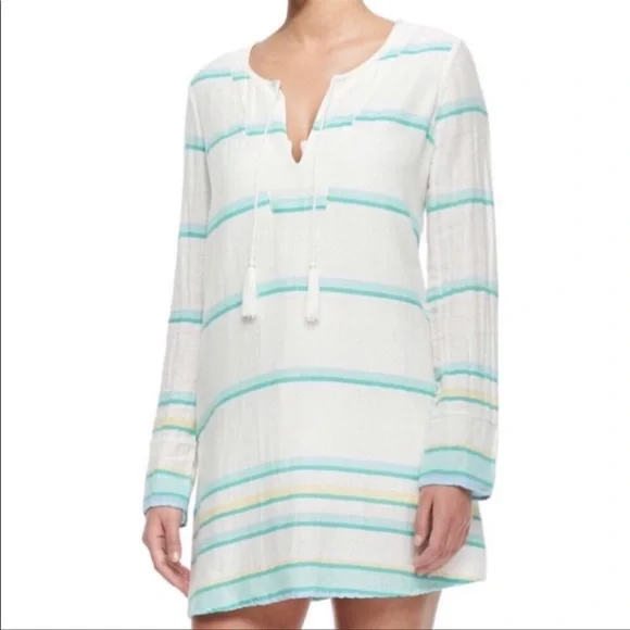 Soft Joie | Tops | Soft Joie Mint Green Striped Tunic Mini Dress | Poshmark